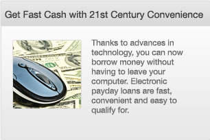 Thanks to advances in technology you can now borrow money without having to leave your computer